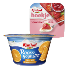 Almhof Hoekje of roomyoghurt portie
